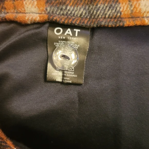 NWT OAT NEW YORK PLAID MINI SKIRT, SIZE 32 - Picture 2 of 6
